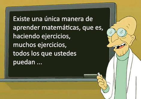 Hacer ejercicios, muchos ejercicios